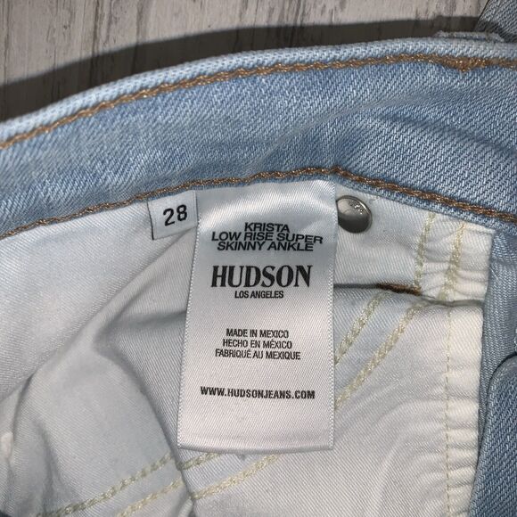 Womens Size 28 Hudson Krista Ankle Skinny Jeans EUC - Picture 4 of 5